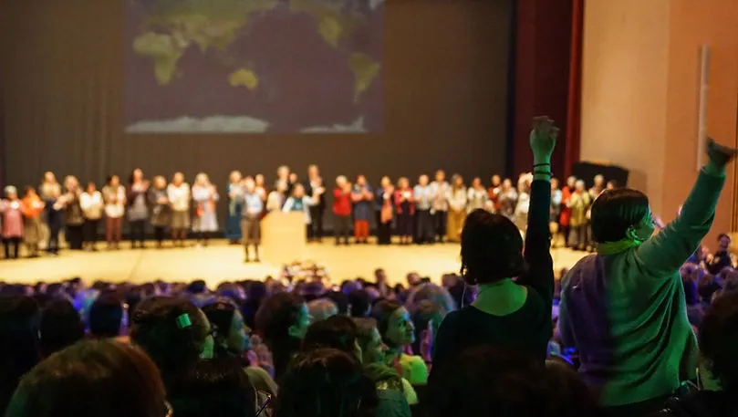 Image d'une assemblée générale au Goetheanum.